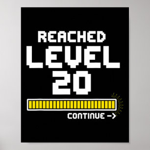 Poster Jeu Vidéo 20e Anniversaire Chemise Cadeau Pour 20 