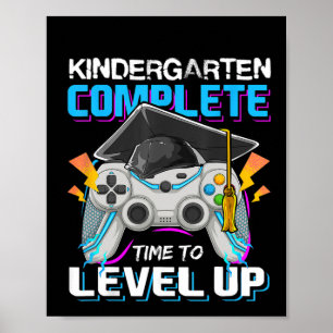 Poster Jeu Vidéo À Niveau Complet À La Maternelle
