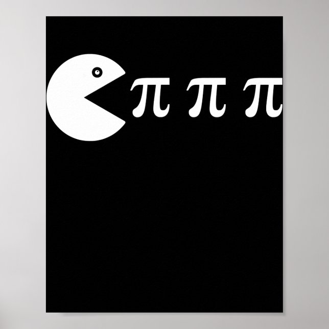 Poster Jeu vidéo amusant rétro PI Day Math Enseignant (Devant)