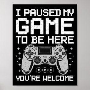 Poster Jeu Vidéo cool Art Pour Hommes Femmes Vidéo Gamer