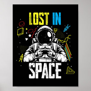 Poster Jeu Vidéo Les astronautes Aimer Jeux Space Gamer P