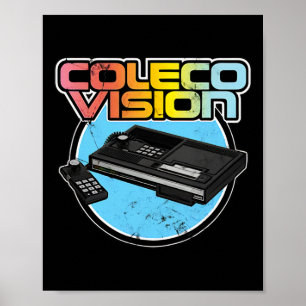 Poster Jeu vidéo Vintage de Colecovision Retro