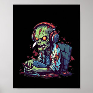 Poster Jeu Zombie Halloween Costume Jeu vidéo jeu C
