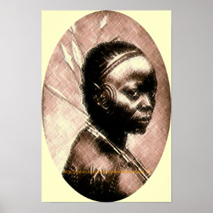 Poster Jeune Africaine Yuli Ikelemba fille croix Hatch ar