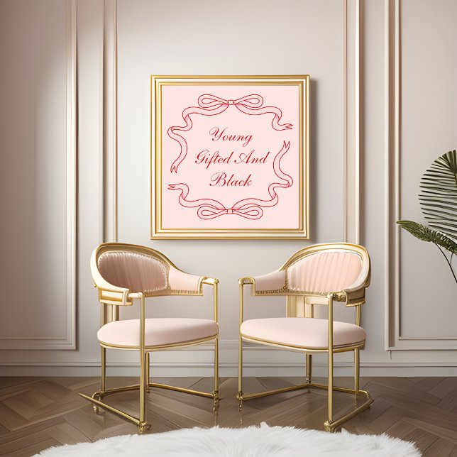 Poster Jeune, cadeau et noir (Créateur téléchargé)