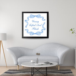 Poster Jeune, cadeau et noir