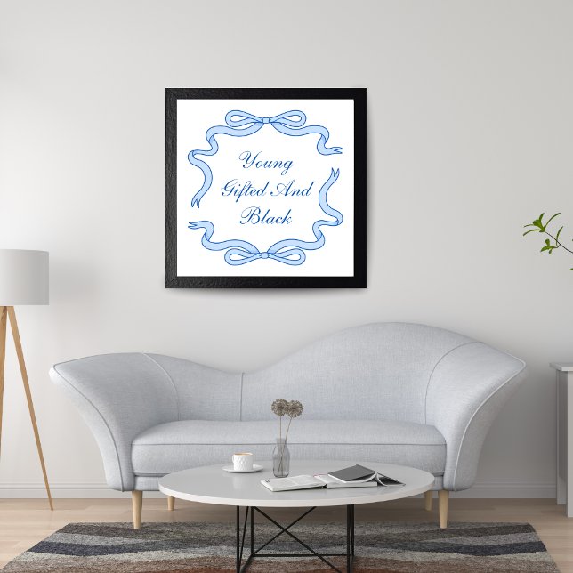 Poster Jeune, cadeau et noir (Créateur téléchargé)