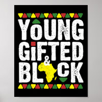 Jeune Dashiki noir doué Histoire de la fierté afri