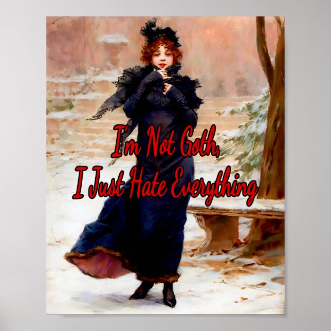 Poster Jeune Elegante En Hiver par Frederick Kaemmerer (Devant)