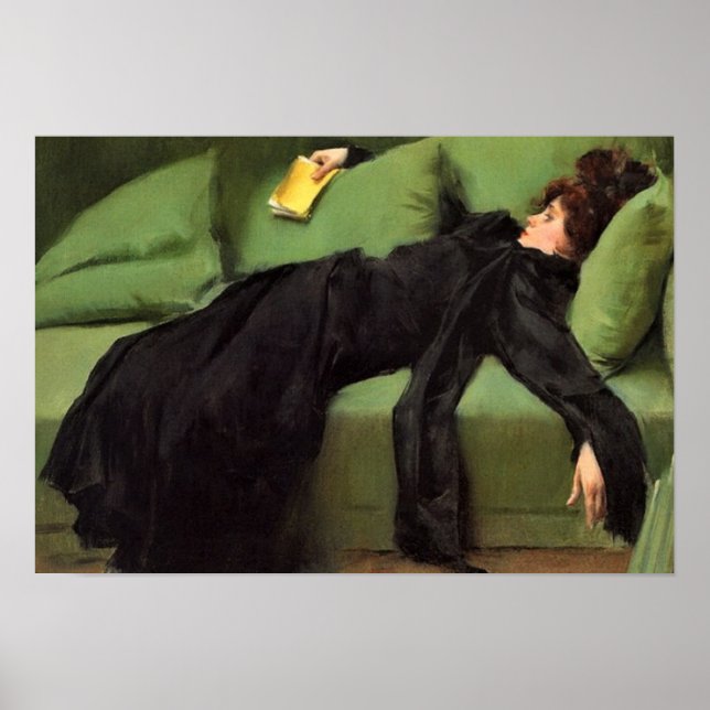 Poster Jeune Femme Décadente Après La Danse Céramique Jus (Devant)