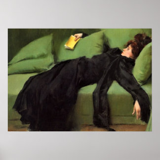 Poster Jeune Femme Décadente Après La Danse Céramique Jus