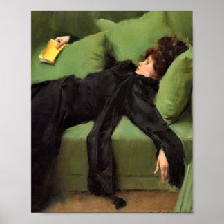 Poster Jeune Femme Décadente Après La Danse Céramique Jus