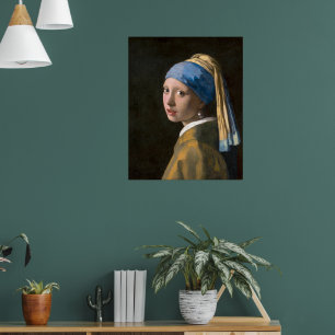 Poster Jeune fille au collier de perles Johannes Vermee