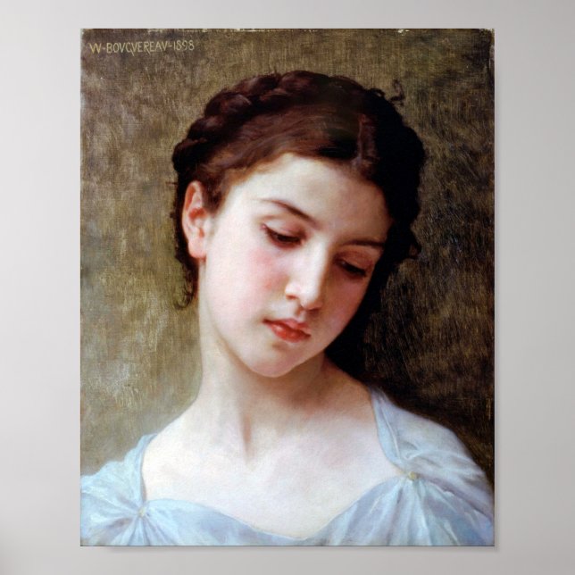 Poster Jeune fille, Bouguereau (Devant)
