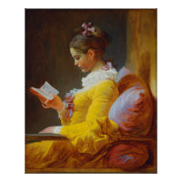 Jeune fille Lecture par Jean-Honore Fragonard