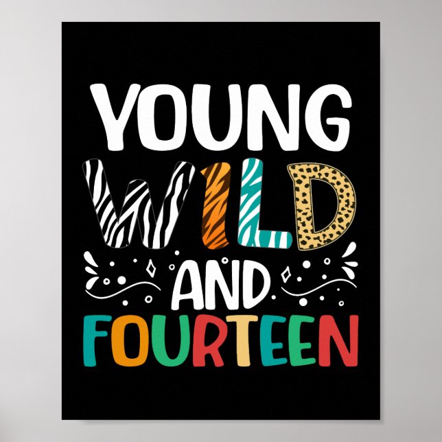Poster Jeune Fille Sauvage Et Quatorze 14e Anniversaire G (Devant)
