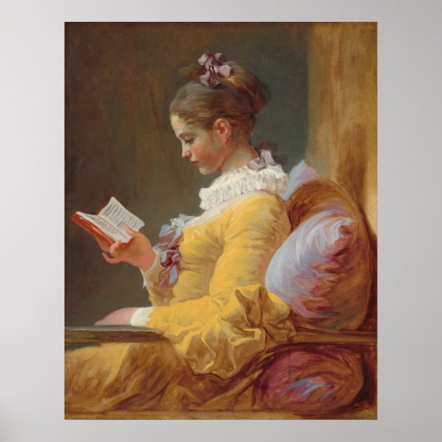Poster Jeune Lecture - Jean Fragonard Art (Devant)