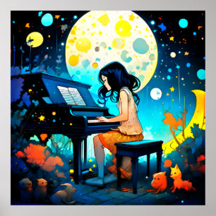 Poster Jeune pianiste prodigy