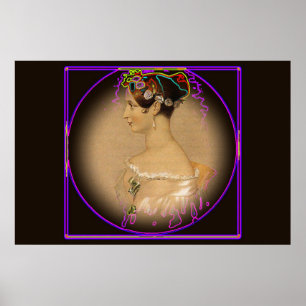 Poster Jeune reine Victoria câblé