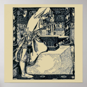 Poster Jeune roi Arthur de Howard Pyle