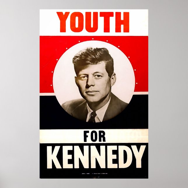 Poster Jeunesse pour le président John F. Kennedy (Devant)