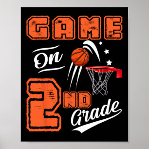 Poster Jeux Amusants Sur Le Basket De Deuxième Année Prem