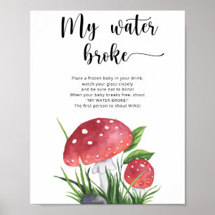 Poster Jeux de champignons Ma poche des eaux s'est rompue