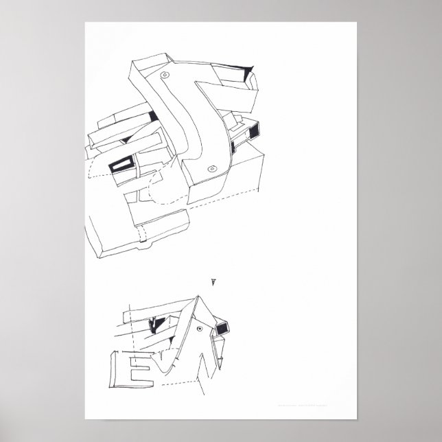 Poster Jeux de Construction Jeux de Bâtiment Dessin 2 P (Devant)