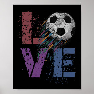 Poster Jeux de foot mignons pour la Saint-Valentin pour l