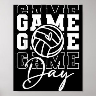 Poster Jeux de jour Sports Volleyball de jour de jeu