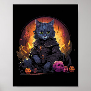 Poster Jeux de rôle Rpg Jouer D20 Jeux de société drôles