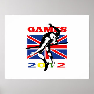 Poster Jeux d'été 2012 High Jump Track and Field