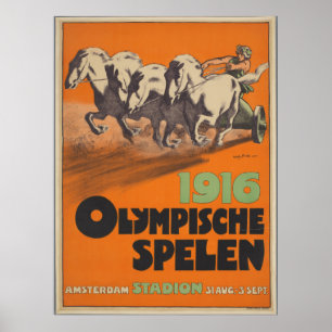 Poster Jeux olympiques de 1916
