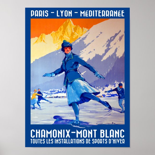 Poster Jeux olympiques d'hiver de 1924 (Devant)