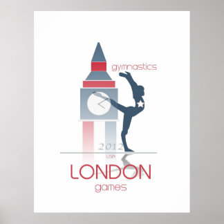 Poster Jeux Olympiques : Gymnastique