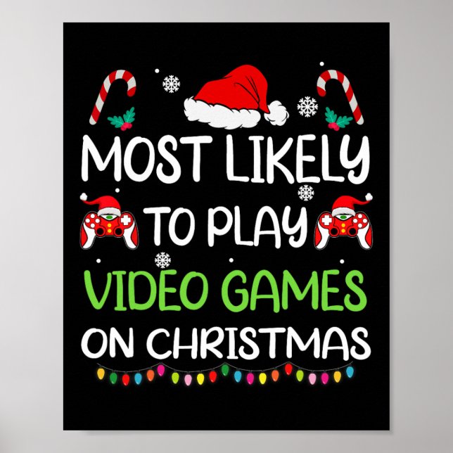 Poster Jeux Vidéo Les plus probables Joueur de famille No (Devant)