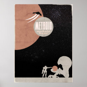 Poster Jeux vidéo minimalistes Metroid