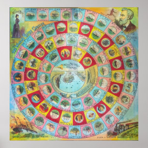 Poster Jeux vintages - Art Print