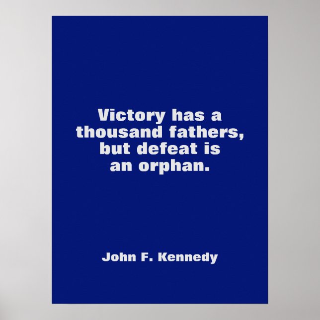Poster JFK John F. Kennedy Citation Inspiration Motivatio (Devant)