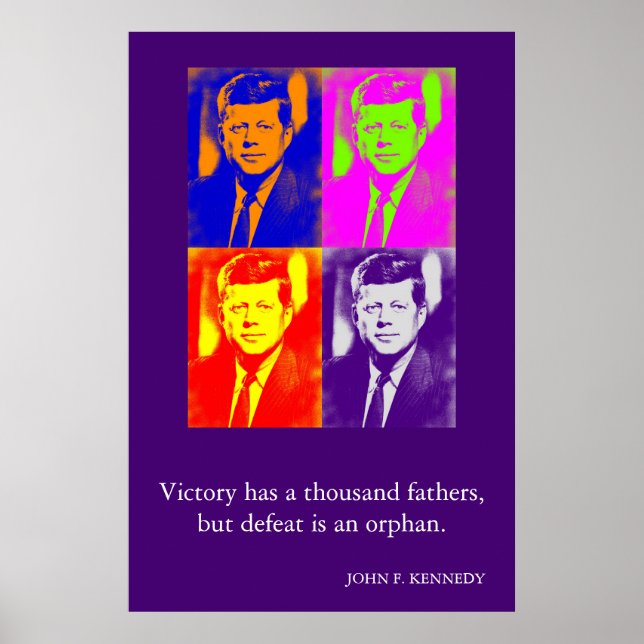 Poster JFK John F. Kennedy Cite Victory (Devant)