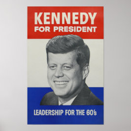 Poster JFK - John Kennedy pour le président 🇺 🇸