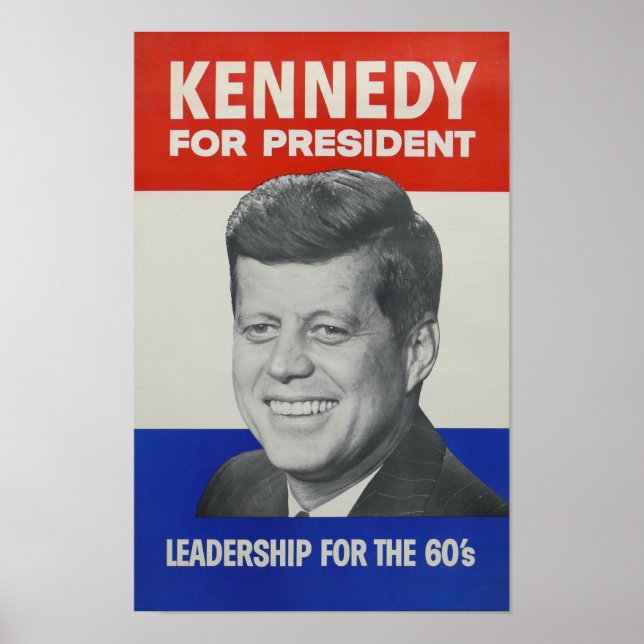 Poster JFK - John Kennedy pour le président 🇺 🇸 (Devant)