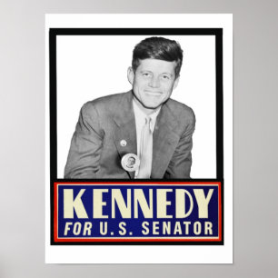Poster JFK pour le sénateur des États-Unis
