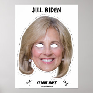 Poster JILL BIDEN Masque Halloween