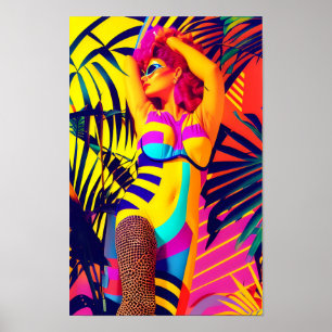 Poster Jill du Jungle Room Retrowave