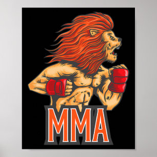 Poster Jiu-jitsu, Boxe, Kickboxing, Et Mma S 
