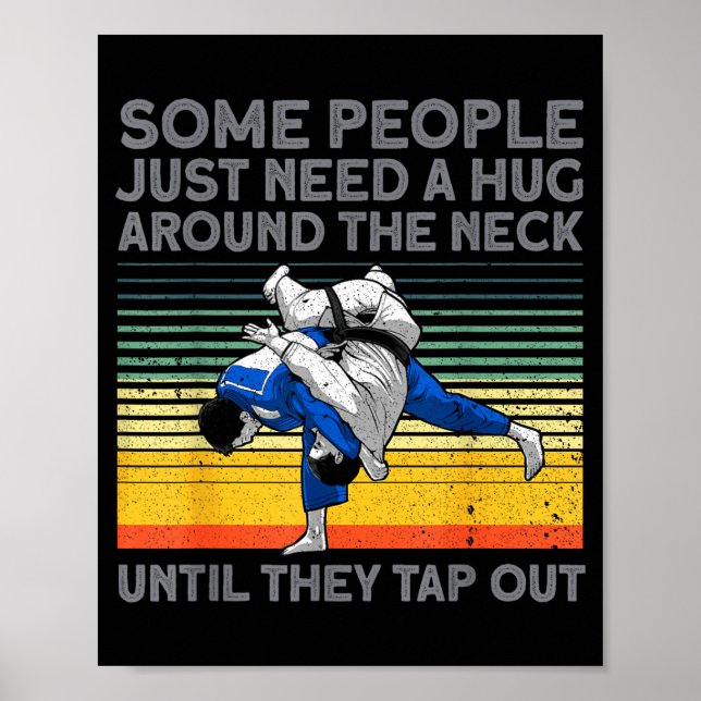 Poster Jiu Jitsu Design For Men Women Kids Bjj Brazilian  (Devant)
