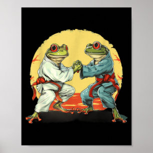 Poster Jiu-Jitsu Kickboxing Judo Toad MMA Arts Martiaux