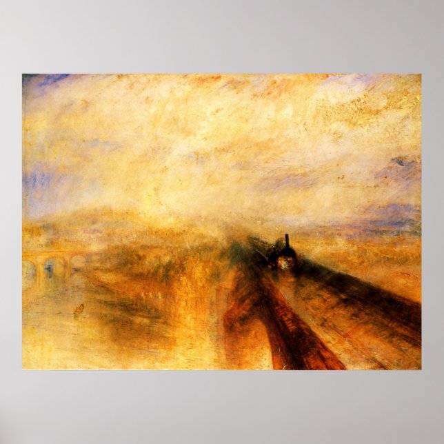 Poster JMW Turner Rain Steam and Speed (Devant)