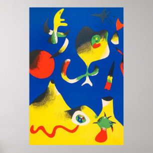 Poster joan miro peintures art, art abstrait